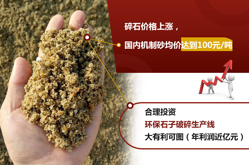 人工石子加工而不斷上漲,投資人工石子加工設(shè)備是個不錯的選擇